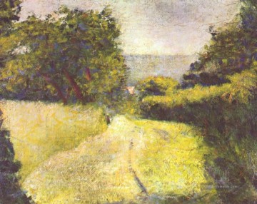 Georges Seurat Werke - der Hohlweg 1882